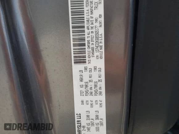 2008 Dodge Dakota ST with VIN 1D7HE22K68S565177, listed as a Copart auction lot 69477055 with 183,673 mi miles and Clean title. Bid and sale history available at DreamBid. Image 12.