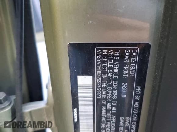 ✅ 2009 Volvo V50 R-Design • VIN: YV1MJ672692461823 • Лот: 78099044. Опубликован ранее на Copart с пробегом 110 331 миль. Бесплатный доступ к архиву аукционных продаж из США и подробный отчёт об истории автомобиля на DreamBid. Изображение 15.