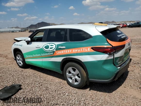 ✅ 2023 Toyota Highlander Hybrid LE • VIN: 5TDZARAH0PS519697 • Лот: 59560035. Опубликован ранее на Copart с пробегом 54 907 миль. Бесплатный доступ к архиву аукционных продаж из США и подробный отчёт об истории автомобиля на DreamBid. Изображение 2.