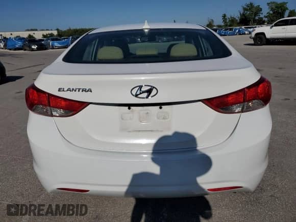 2013 Hyundai Elantra Limited with VIN 5NPDH4AE2DH258783, listed as a Copart auction lot 90592915 with 128,356 mi miles and Salvage title. Bid and sale history available at DreamBid. Image 6.