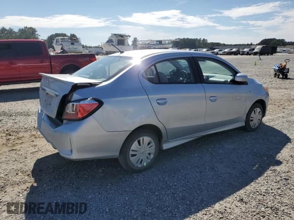 ✅ 2021 Mitsubishi Mirage ES • VIN: ML32FUFJ8MHF05943 • Лот: 80486745. Опубликован ранее на Copart с пробегом 42 900 миль. Бесплатный доступ к архиву аукционных продаж из США и подробный отчёт об истории автомобиля на DreamBid. Изображение 3.