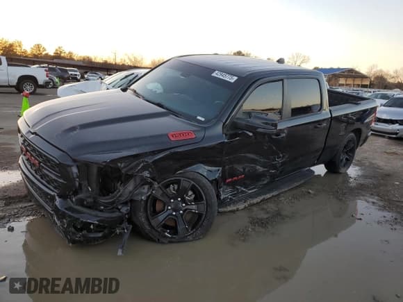 ✅ 2023 Ram 1500 Lone Star • VIN: 1C6SRFMT2PN542811 • Lot: 42945775. Listed on Copart with 33,058 mi. Free auction sales archive from the USA and detailed vehicle history report at DreamBid. Image 1.