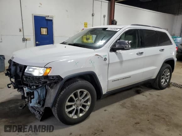 ✅ 2015 Jeep Grand Cherokee Limited • VIN: 1C4RJFBM3FC869545 • Лот: 67892635. Опубликован ранее на Copart с пробегом 127 588 миль. Бесплатный доступ к архиву аукционных продаж из США и подробный отчёт об истории автомобиля на DreamBid. Изображение 1.