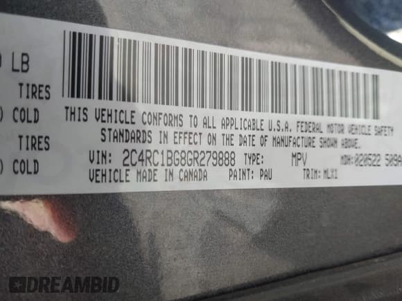 ✅ 2016 Chrysler Town & Country Touring • VIN: 2C4RC1BG8GR279888 • Лот: 43458441. Опубликован ранее на IAAI с пробегом 120 751 миль. Бесплатный доступ к архиву аукционных продаж из США и подробный отчёт об истории автомобиля на DreamBid. Изображение 9.