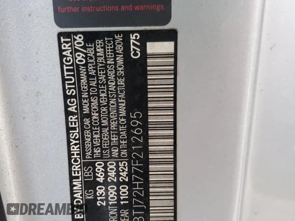 ✅ 2007 Mercedes-Benz CLK 550 • VIN: WDBTJ72H77F212695 • Lot: 79744304. Wystawiony na Copart z przebiegiem 155 774 mil. Bezpłatny archiwum sprzedaży aukcyjnych z USA i szczegółowy raport historii pojazdu na DreamBid. Zdjęcie 12.