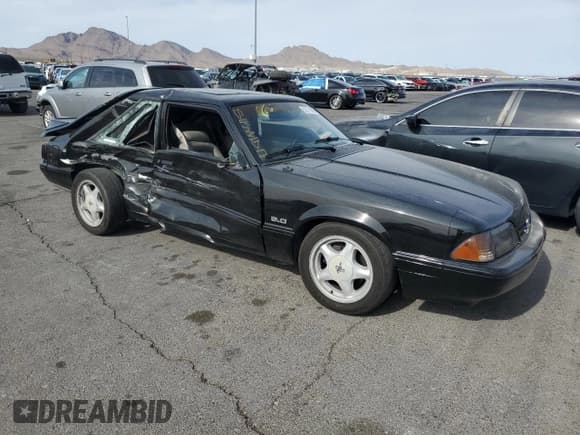 ✅ 1990 Ford Mustang LX • VIN: 1FACP41E8LF160497 • Lot: 52171885. Listed on Copart with 52,893 mi. Free auction sales archive from the USA and detailed vehicle history report at DreamBid. Image 4.