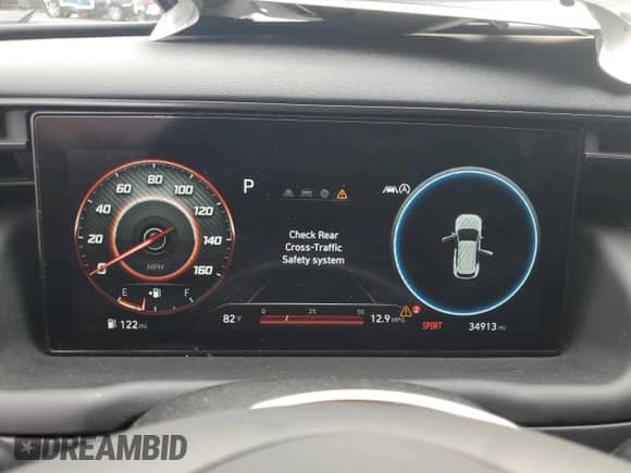 2022 Hyundai Tucson N Line z VIN KM8JFCAE7NU088944, wystawiony jako Copart lot #67253035 z przebiegiem 34 913 mil mil oraz Szkoda całkowita • Salvage title. Historia ofert i sprzedaży dostępna na DreamBid. Obrazek 9.