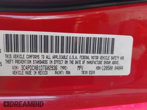 ✅ 2013 Dodge Journey Canada Value • VIN: 3C4PDCAB1DT602936 • Lot: 42565981. Listed on IAAI with 180,001 mi. Free auction sales archive from the USA and detailed vehicle history report at DreamBid. Image 9.