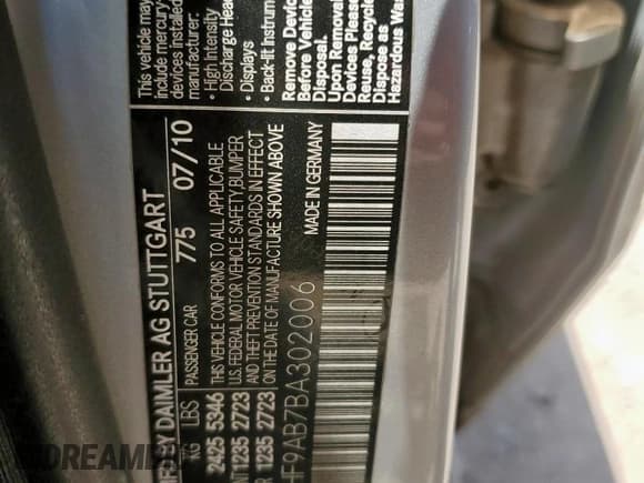 ✅ 2011 Mercedes-Benz E 550 Luxury • VIN: WDDHF9AB7BA302006 • Лот: 57443775. Опубликован ранее на Copart с пробегом 157 341 миль. Бесплатный доступ к архиву аукционных продаж из США и подробный отчёт об истории автомобиля на DreamBid. Изображение 13.