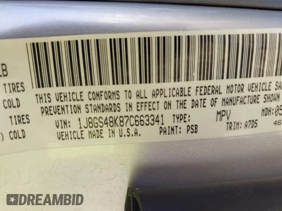 ✅ 2007 Jeep Grand Cherokee Laredo • VIN: 1J8GS48K87C663341 • Лот: 43636740. Опубликован ранее на IAAI с пробегом 198 156 миль. Бесплатный доступ к архиву аукционных продаж из США и подробный отчёт об истории автомобиля на DreamBid. Изображение 9.