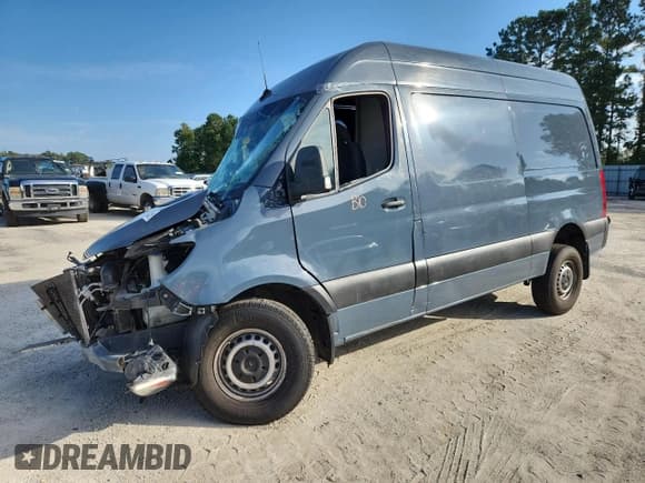 ✅ 2019 Mercedes-Benz Sprinter Cargo • VIN: WD4PF0CD6KP091500 • Lot: 84799425. Listed on Copart with Not provided. Free auction sales archive from the USA and detailed vehicle history report at DreamBid. Image 1.