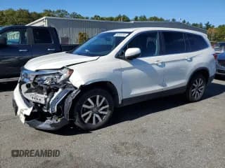 ✅ 2019 Honda Pilot EX-L • VIN: 5FNYF6H52KB080510 • Lot: 86838705. Listed on Copart with 91,965 mi. Free auction sales archive from the USA and detailed vehicle history report at DreamBid. Image 1.