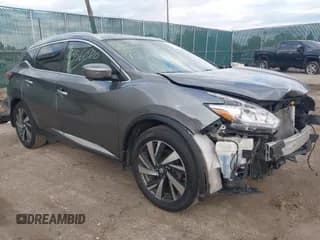 ✅ 2016 Nissan Murano SL • VIN: 5N1AZ2MH5GN165069 • Lot: 43560970. Wystawiony na IAAI z przebiegiem 154 242 mil. Bezpłatny archiwum sprzedaży aukcyjnych z USA i szczegółowy raport historii pojazdu na DreamBid. Zdjęcie 1.