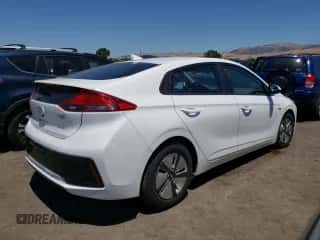 2019 Hyundai Ioniq Blue with VIN KMHC65LCXKU179900, listed as a Copart auction lot 61958863 with 120,047 mi miles and . Bid and sale history available at DreamBid. Image 3.