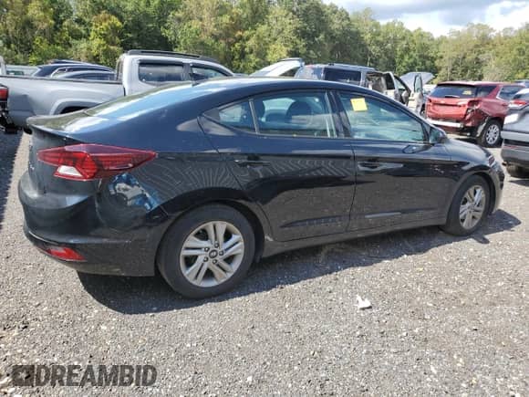 2020 Hyundai Elantra SEL with VIN 5NPD84LF8LH548398, listed as a Copart auction lot 80329355 with 46,372 mi miles and Salvage title. Bid and sale history available at DreamBid. Image 3.