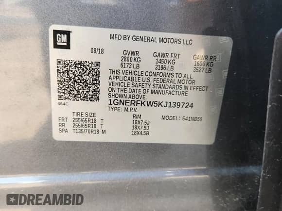 2019 Chevrolet Traverse LS с VIN 1GNERFKW5KJ139724, выставлен на аукционе Copart как лот 80838725 с пробегом 141 312 миль миль и Списание • Salvage title. История ставок и продаж доступна на DreamBid. Изображение 13.