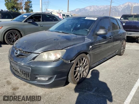 ✅ 2008 Mazda 3 Mazdaspeed3 GT • VIN: JM1BK34M481157084 • Lot: 88501775. Listed on Copart with 199,986 mi. Free auction sales archive from the USA and detailed vehicle history report at DreamBid. Image 1.