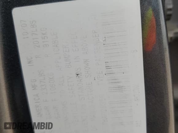 ✅ 2008 Honda Accord LX • VIN: 1HGCP25378A029350 • Lot: 55575075. Listed on Copart with 185,113 mi. Free auction sales archive from the USA and detailed vehicle history report at DreamBid. Image 12.