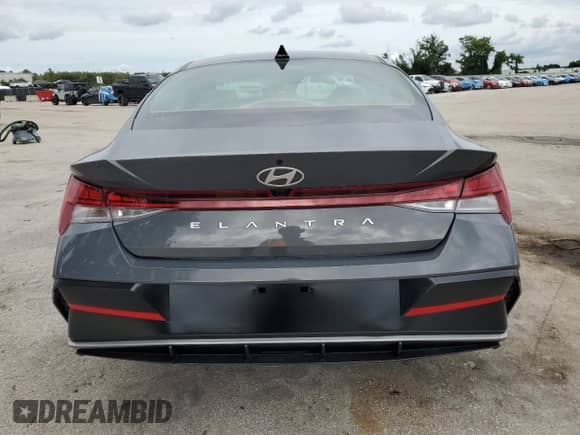 2024 Hyundai Elantra SEL with VIN KMHLS4DG4RU688916, listed as a Copart auction lot 80227295 with 28,073 mi miles and Non repairable. Bid and sale history available at DreamBid. Image 6.