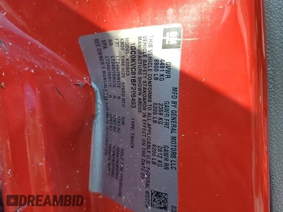 ✅ 2011 Chevrolet Silverado 2500HD Work Truck • VIN: 1GC0KVC81BF208493 • Lot: 75103104. Wystawiony na Copart z przebiegiem 367 527 mil. Bezpłatny archiwum sprzedaży aukcyjnych z USA i szczegółowy raport historii pojazdu na DreamBid. Zdjęcie 12.