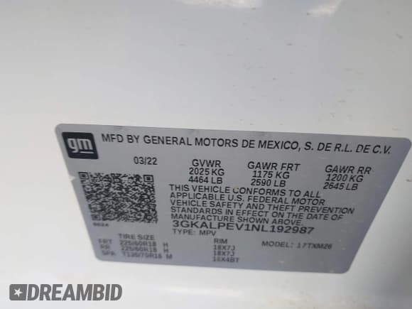 ✅ 2022 GMC Terrain SLT • VIN: 3GKALPEV1NL192987 • Lot: 43485722. Wystawiony na IAAI z przebiegiem 53 197 mil. Bezpłatny archiwum sprzedaży aukcyjnych z USA i szczegółowy raport historii pojazdu na DreamBid. Zdjęcie 9.