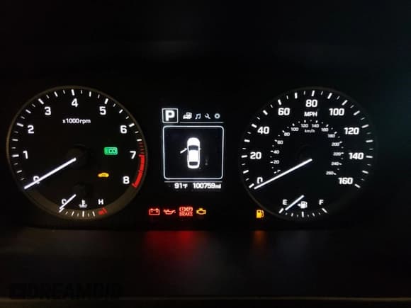 ✅ 2017 Hyundai Sonata Sport • VIN: 5NPE34AF6HH578335 • Lot: 47946983. Listed on Copart with 100,759 mi. Free auction sales archive from the USA and detailed vehicle history report at DreamBid. Image 9.