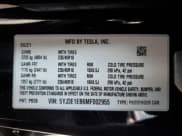 ✅ 2021 Tesla Model 3 Long Range • VIN: 5YJ3E1EB6MF002955 • Lot: 59161255. Wystawiony na Copart z przebiegiem 32 183 mil. Bezpłatny archiwum sprzedaży aukcyjnych z USA i szczegółowy raport historii pojazdu na DreamBid. Zdjęcie 13.