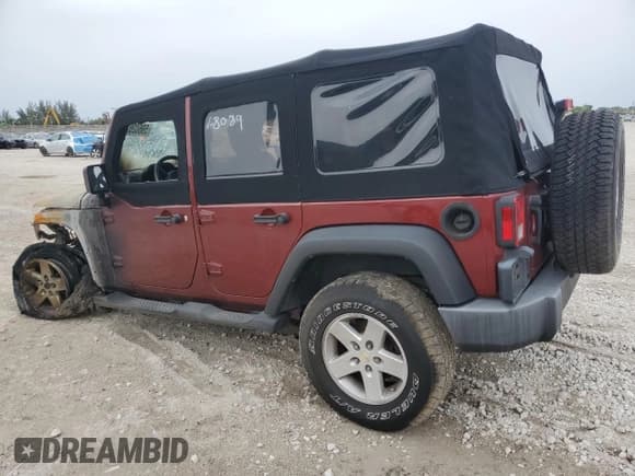 ✅ 2008 Jeep Wrangler Unlimited X • VIN: 1J4GA391X8L528089 • Lot: 59602625. Listed on Copart with Not provided. Free auction sales archive from the USA and detailed vehicle history report at DreamBid. Image 2.