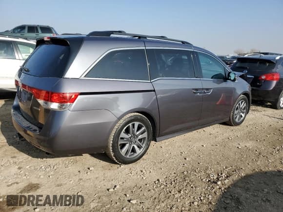✅ 2015 Honda Odyssey Touring Elite • VIN: 5FNRL5H91FB034053 • Lot: 83612654. Listed on Copart with Not provided. Free auction sales archive from the USA and detailed vehicle history report at DreamBid. Image 3.