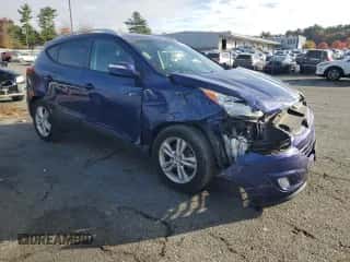 2013 Hyundai Tucson GLS with VIN KM8JUCAC7DU621295, listed as a Copart auction lot 89889485 with 56,897 mi miles and Salvage title. Bid and sale history available at DreamBid. Image 4.