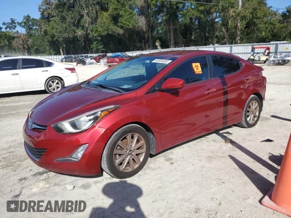 ✅ 2015 Hyundai Elantra SE • VIN: 5NPDH4AE7FH593461 • Lot: 84904855. Listed on Copart with 92,077 mi. Free auction sales archive from the USA and detailed vehicle history report at DreamBid. Image 1.