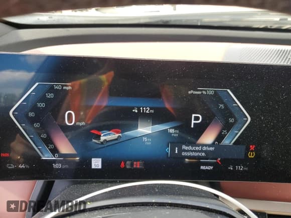 ✅ 2023 BMW iX xDrive50 • VIN: WB523CF06PCM80493 • Lot: 73968904. Wystawiony na Copart z przebiegiem 112 mil. Bezpłatny archiwum sprzedaży aukcyjnych z USA i szczegółowy raport historii pojazdu na DreamBid. Zdjęcie 9.