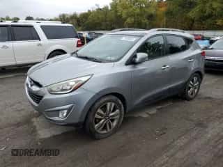2014 Hyundai Tucson Limited z VIN KM8JUCAG1EU795853, wystawiony jako Copart lot #73006664 z przebiegiem 157 067 mil mil oraz Czysty tytuł • Clean title. Historia ofert i sprzedaży dostępna na DreamBid. Obrazek 1.