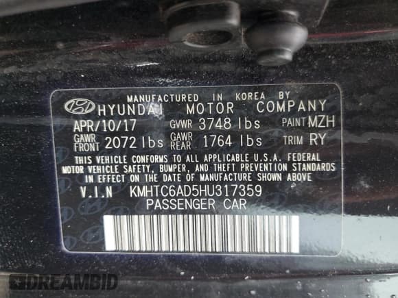 ✅ 2017 Hyundai Veloster • VIN: KMHTC6AD5HU317359 • Lot: 72613144. Wystawiony na Copart z przebiegiem 57 742 mil. Bezpłatny archiwum sprzedaży aukcyjnych z USA i szczegółowy raport historii pojazdu na DreamBid. Zdjęcie 13.