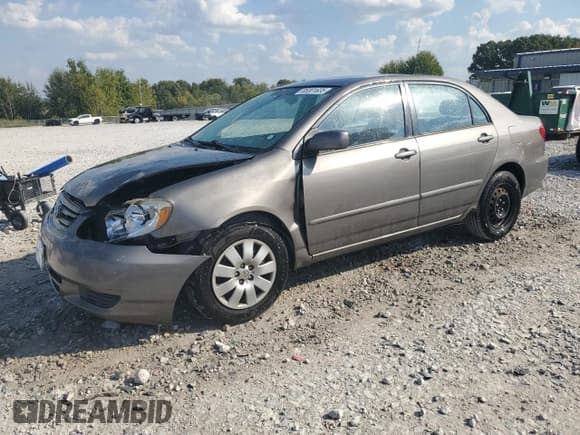 ✅ 2003 Toyota Corolla CE • VIN: 2T1BR38E23C004044 • Lot: 85301635. Listed on Copart with 239,185 mi. Free auction sales archive from the USA and detailed vehicle history report at DreamBid. Image 1.