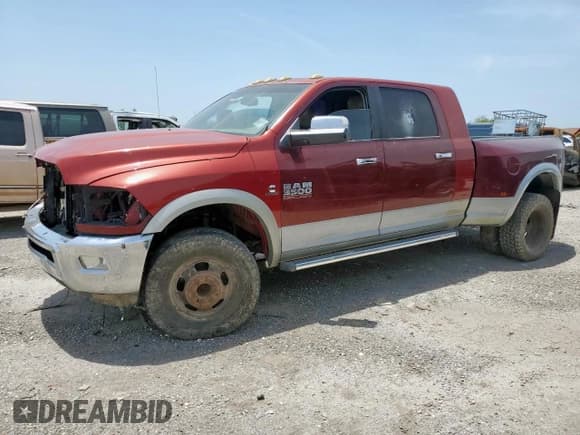 ✅ 2018 Ram 3500 Laramie • VIN: 3C63RRML6JG132602 • Lot: 56991545. Listed on Copart with Not provided. Free auction sales archive from the USA and detailed vehicle history report at DreamBid. Image 1.