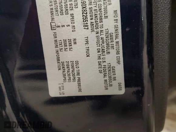 ✅ 2008 Chevrolet Silverado 1500 1LT • VIN: 1GCEK190X8Z255187 • Lot: 92248925. Wystawiony na Copart z przebiegiem 167 969 mil. Bezpłatny archiwum sprzedaży aukcyjnych z USA i szczegółowy raport historii pojazdu na DreamBid. Zdjęcie 12.