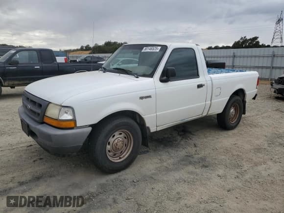✅ 2000 Ford Ranger XL • VIN: 1FTYR10V7YPB10735 • Lot: 80146525. Listed on Copart with 157,361 mi. Free auction sales archive from the USA and detailed vehicle history report at DreamBid. Image 1.