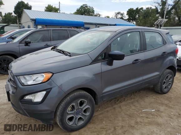 ✅ 2021 Ford EcoSport S • VIN: MAJ6S3FL8MC404102 • Lot: 80624165. Wystawiony na Copart z przebiegiem 46 180 mil. Bezpłatny archiwum sprzedaży aukcyjnych z USA i szczegółowy raport historii pojazdu na DreamBid. Zdjęcie 1.
