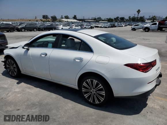 2023 Mercedes-Benz CLA 250 with VIN W1K5J4GB9PN398779, listed as a Copart auction lot 59777935 with 13,114 mi miles and Salvage title. Bid and sale history available at DreamBid. Image 2.