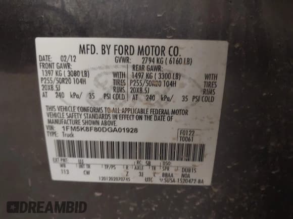 ✅ 2013 Ford Explorer Limited • VIN: 1FM5K8F80DGA01928 • Lot: 42587025. Wystawiony na IAAI z przebiegiem 135 196 mil. Bezpłatny archiwum sprzedaży aukcyjnych z USA i szczegółowy raport historii pojazdu na DreamBid. Zdjęcie 9.