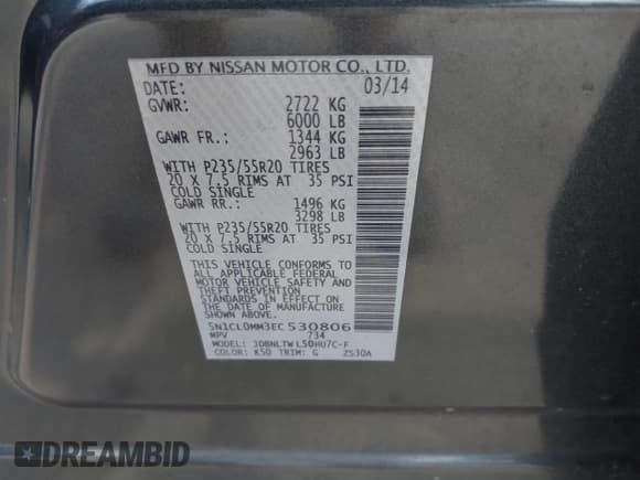 ✅ 2014 Infiniti QX60 Hybrid • VIN: 5N1CL0MM3EC530806 • Lot: 42881576. Wystawiony na IAAI z przebiegiem 192 694 mil. Bezpłatny archiwum sprzedaży aukcyjnych z USA i szczegółowy raport historii pojazdu na DreamBid. Zdjęcie 9.