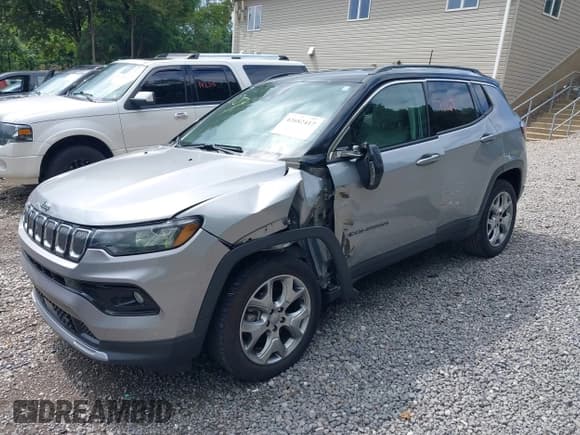 ✅ 2022 Jeep Compass Limited • VIN: 3C4NJDCB5NT130759 • Lot: 42682417. Listed on IAAI with 7,167 mi. Free auction sales archive from the USA and detailed vehicle history report at DreamBid. Image 2.