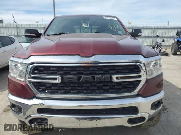 2022 Ram 1500 Lone Star with VIN 1C6SRFFT5NN284651, listed as a Copart auction lot 49073525 with 44,723 mi miles and Salvage title. Bid and sale history available at DreamBid. Image 5.