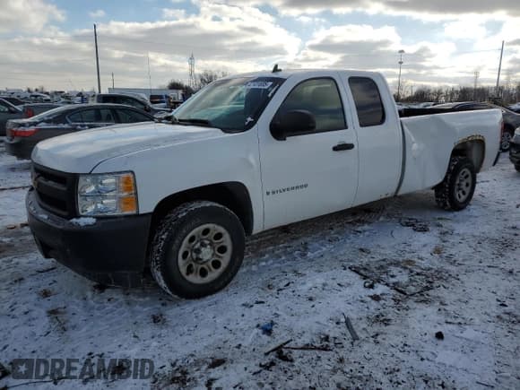 ✅ 2007 Chevrolet Silverado 1500 Work Truck • VIN: 1GCEC19087E558343 • Lot: 42601695. Listed on Copart with 279,914 mi. Free auction sales archive from the USA and detailed vehicle history report at DreamBid. Image 1.