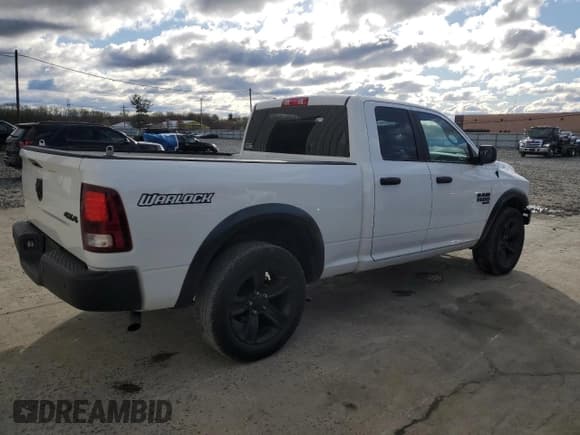 ✅ 2021 Ram 1500 Warlock • VIN: 1C6RR7GG2MS502020 • Lot: 53372085. Listed on Copart with 35,674 mi. Free auction sales archive from the USA and detailed vehicle history report at DreamBid. Image 3.