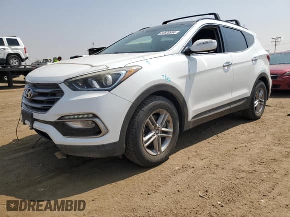 ✅ 2017 Hyundai Santa Fe 2.4L • VIN: 5XYZUDLBXHG427112 • Лот: 64670994. Опубликован ранее на Copart с пробегом 76 720 миль. Бесплатный доступ к архиву аукционных продаж из США и подробный отчёт об истории автомобиля на DreamBid. Изображение 1.