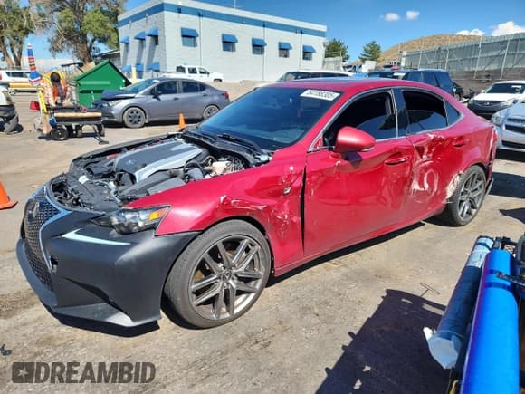 ✅ 2015 Lexus IS 350 • VIN: JTHCE1D23F5009978 • Lot: 84188305. Listed on Copart with 107,512 mi. Free auction sales archive from the USA and detailed vehicle history report at DreamBid. Image 1.