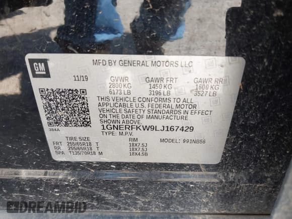 ✅ 2020 Chevrolet Traverse LS • VIN: 1GNERFKW9LJ167429 • Лот: 42163729. Опубликован ранее на IAAI с пробегом 98 083 миль. Бесплатный доступ к архиву аукционных продаж из США и подробный отчёт об истории автомобиля на DreamBid. Изображение 9.