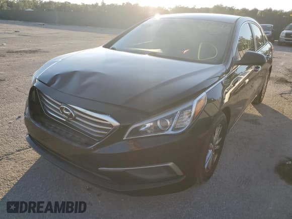 ✅ 2016 Hyundai Sonata SE • VIN: 5NPE24AFXGH356981 • Lot: 63149642. Listed on Copart with 104,577 mi. Free auction sales archive from the USA and detailed vehicle history report at DreamBid. Image 2.